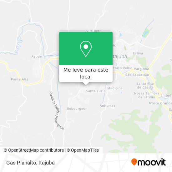 Gás Planalto mapa