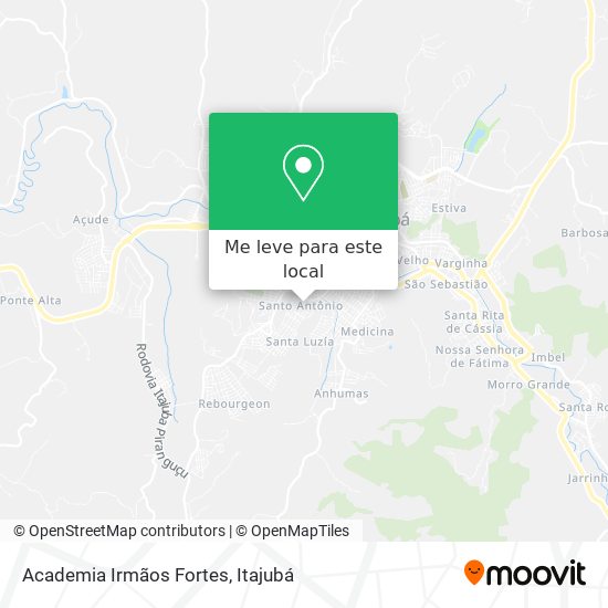 Academia Irmãos Fortes mapa