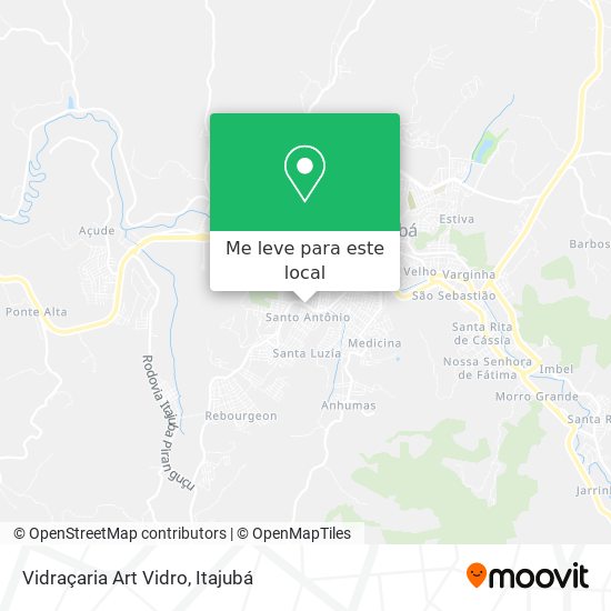 Vidraçaria Art Vidro mapa
