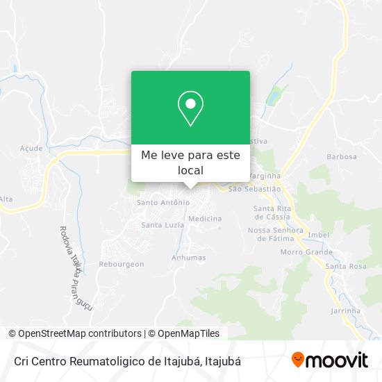 Cri Centro Reumatoligico de Itajubá mapa