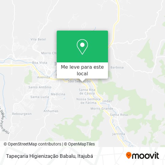 Tapeçaria Higienização Babalu mapa