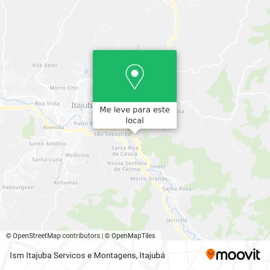 Ism Itajuba Servicos e Montagens mapa