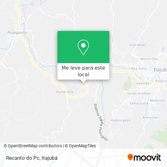 Recanto do Pc mapa