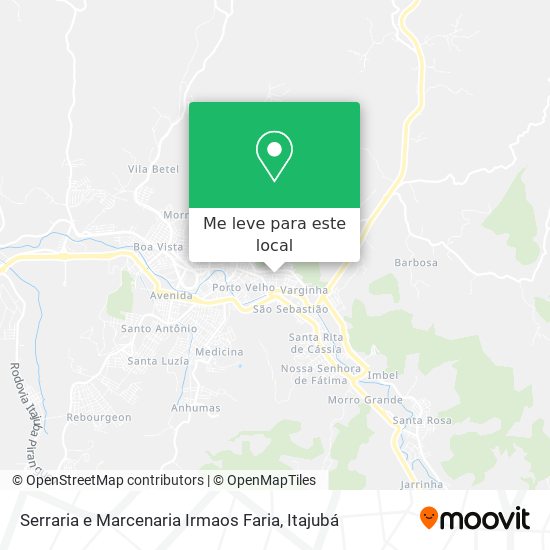 Serraria e Marcenaria Irmaos Faria mapa