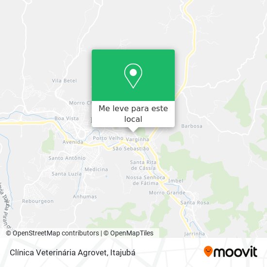 Clínica Veterinária Agrovet mapa