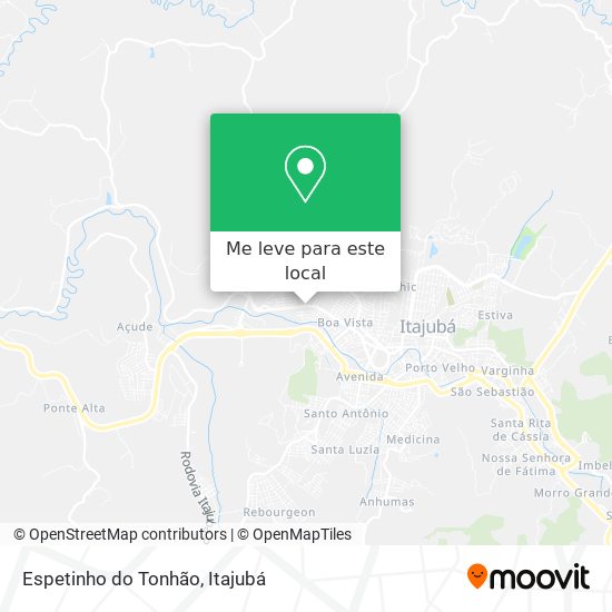 Espetinho do Tonhão mapa