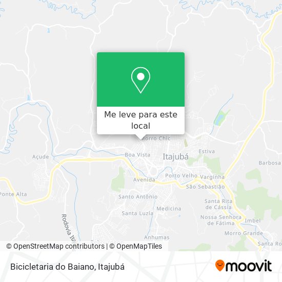 Bicicletaria do Baiano mapa