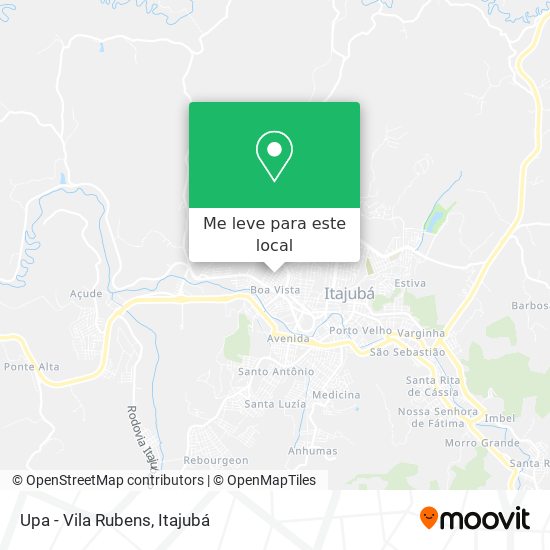 Upa - Vila Rubens mapa