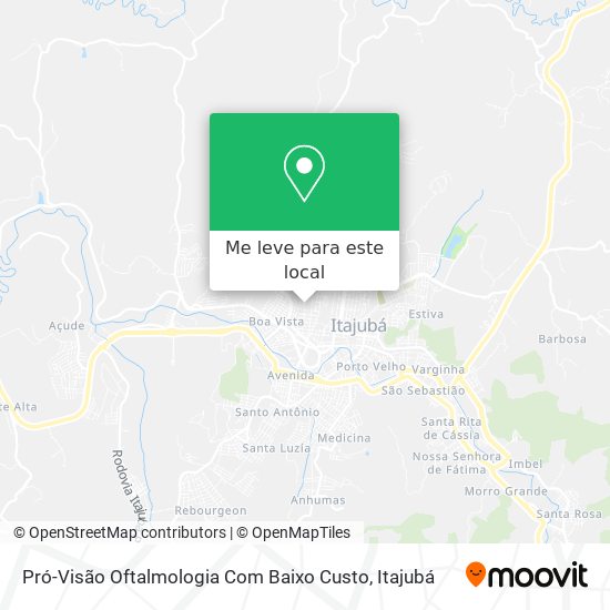 Pró-Visão Oftalmologia Com Baixo Custo mapa