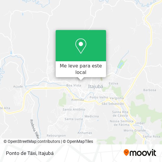 Ponto de Táxi mapa