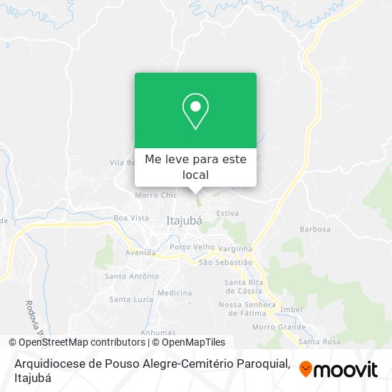 Arquidiocese de Pouso Alegre-Cemitério Paroquial mapa