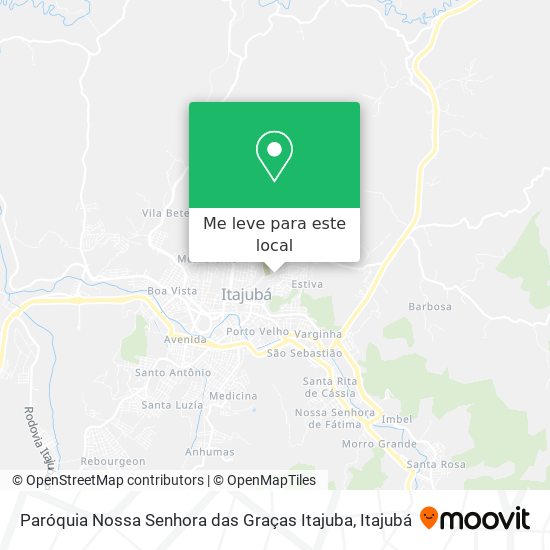 Paróquia Nossa Senhora das Graças Itajuba mapa