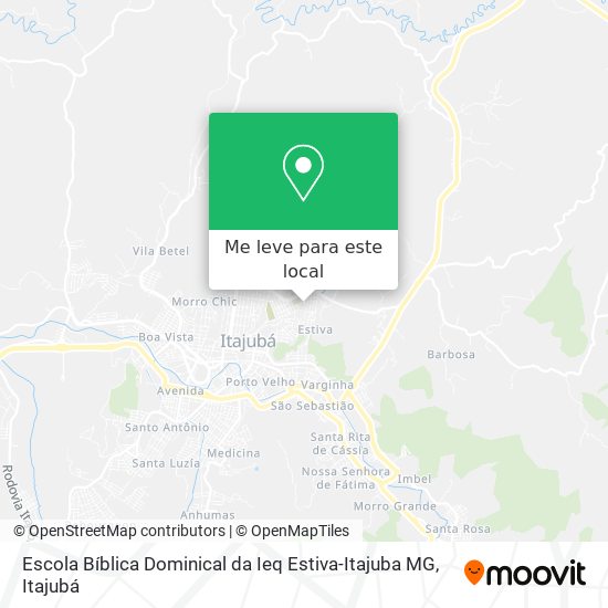 Escola Bíblica Dominical da Ieq Estiva-Itajuba MG mapa