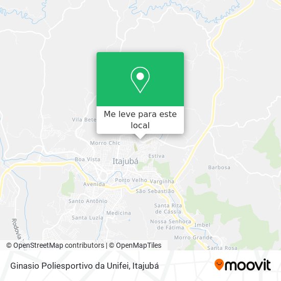 Ginasio Poliesportivo da Unifei mapa