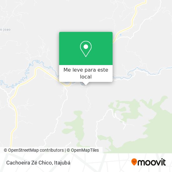 Cachoeira Zé Chico mapa