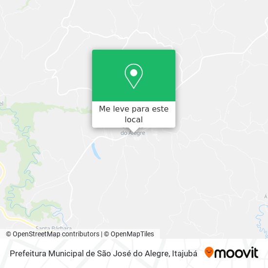 Prefeitura Municipal de São José do Alegre mapa