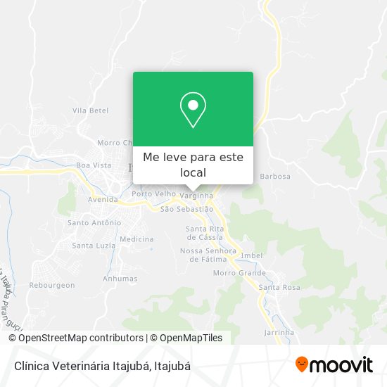 Clínica Veterinária Itajubá mapa