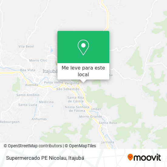 Supermercado PE Nicolau mapa