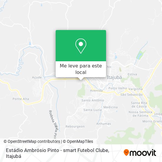 Estádio Ambrósio Pinto - smart Futebol Clube mapa