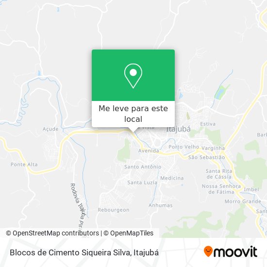 Blocos de Cimento Siqueira Silva mapa