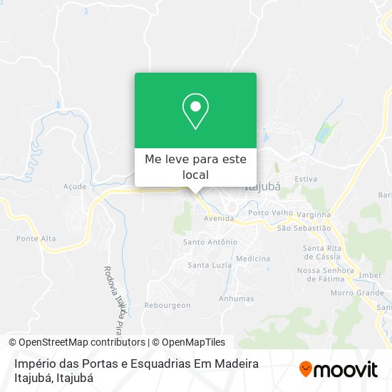 Império das Portas e Esquadrias Em Madeira Itajubá mapa