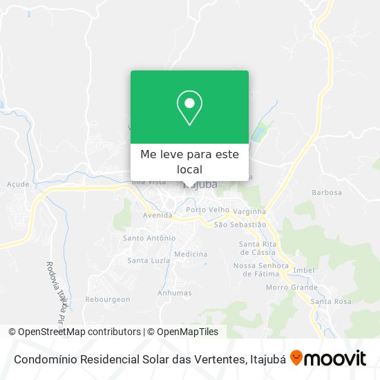 Condomínio Residencial Solar das Vertentes mapa