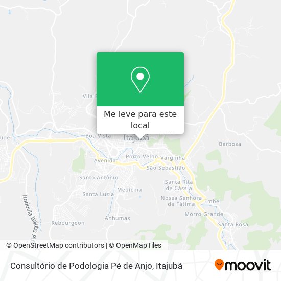 Consultório de Podologia Pé de Anjo mapa