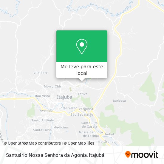 Santuário Nossa Senhora da Agonia mapa