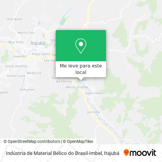 Indústria de Material Bélico do Brasil-Imbel mapa