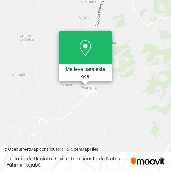 Cartório de Registro Civil e Tabelionato de Notas-Fátima mapa