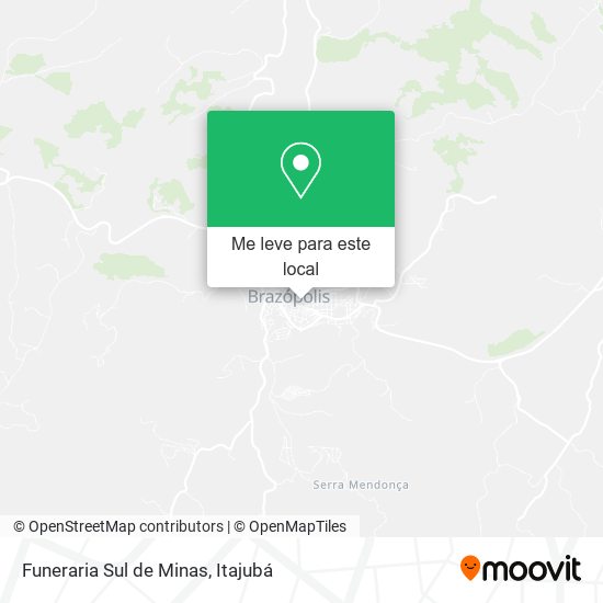 Funeraria Sul de Minas mapa