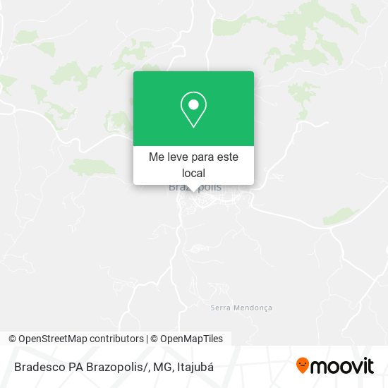 Bradesco PA Brazopolis/, MG mapa
