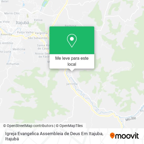 Igreja Evangelica Assembleia de Deus Em Itajuba mapa