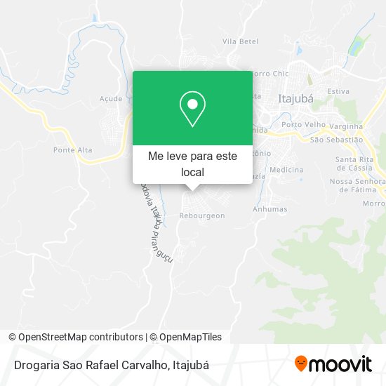 Drogaria Sao Rafael Carvalho mapa