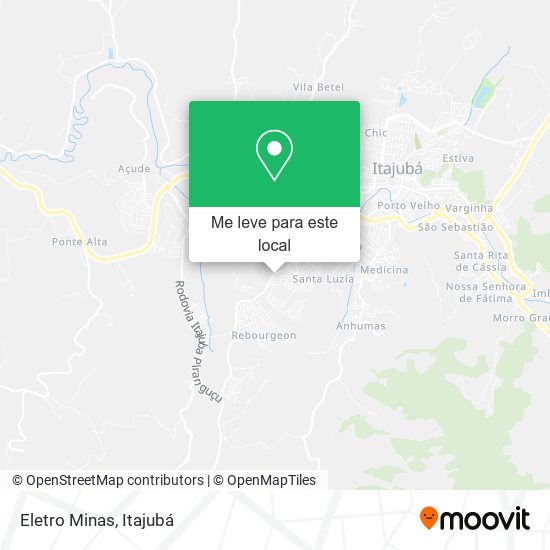 Eletro Minas mapa