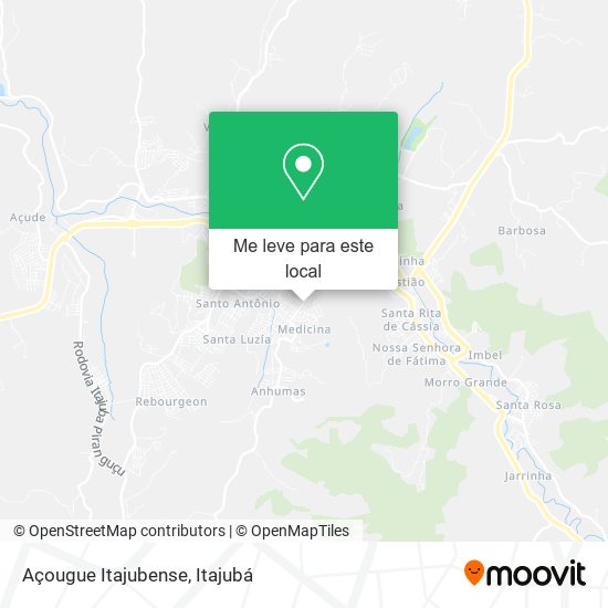 Açougue Itajubense mapa