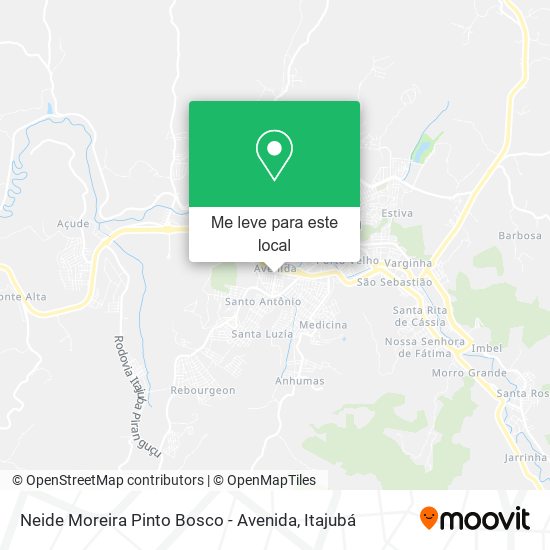 Neide Moreira Pinto Bosco - Avenida mapa