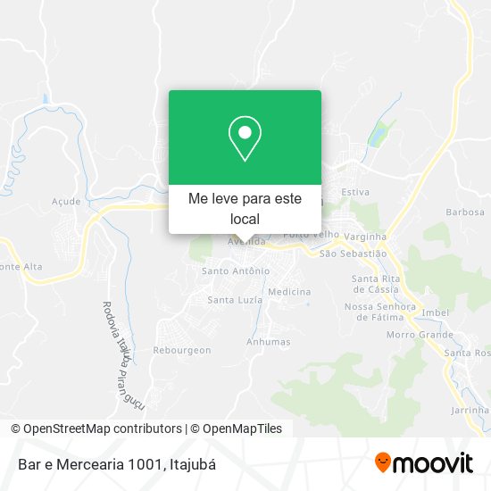 Bar e Mercearia 1001 mapa