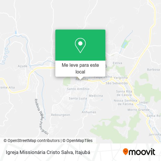 Igreja Missionária Cristo Salva mapa