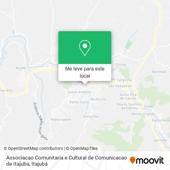 Associacao Comunitaria e Cultural de Comunicacao de Itajuba mapa