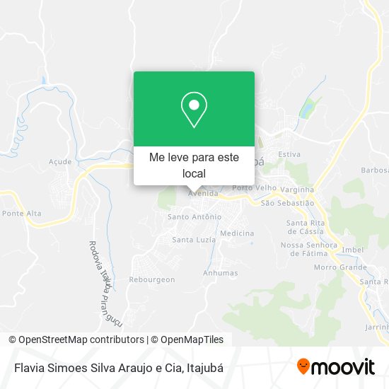 Flavia Simoes Silva Araujo e Cia mapa