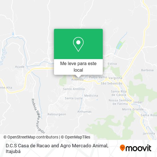 D.C.S Casa de Racao and Agro Mercado Animal mapa