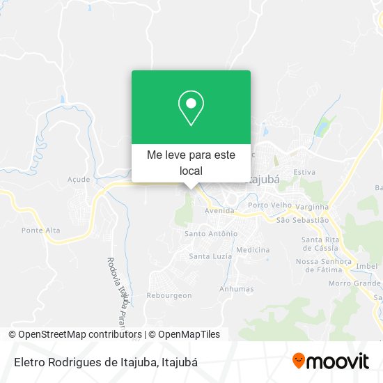 Eletro Rodrigues de Itajuba mapa