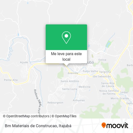 Bm Materiais de Construcao mapa