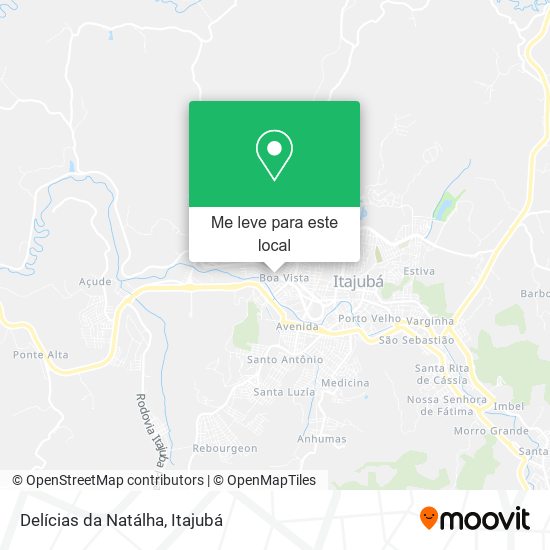 Delícias da Natálha mapa