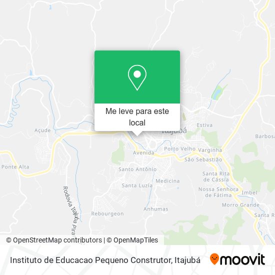 Instituto de Educacao Pequeno Construtor mapa