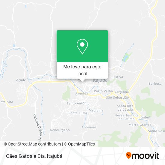 Cães Gatos e Cia mapa