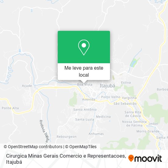 Cirurgica Minas Gerais Comercio e Representacoes mapa