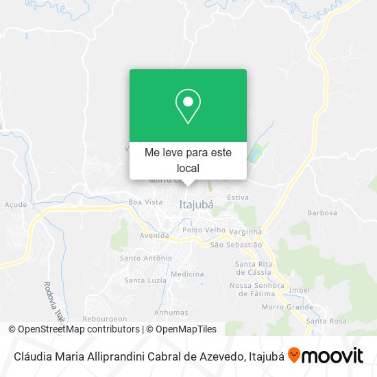 Cláudia Maria Alliprandini Cabral de Azevedo mapa