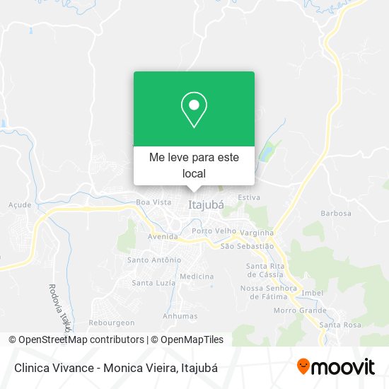 Clinica Vivance - Monica Vieira mapa